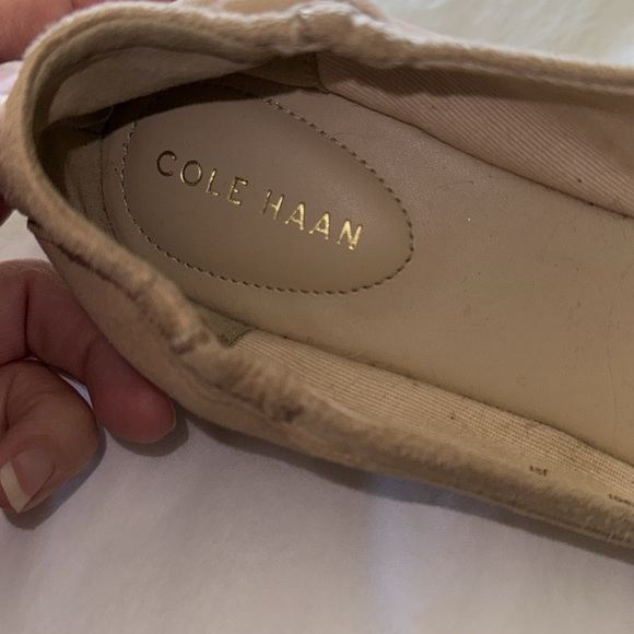 Flats with low heel. Faux-suede. NWOT. Sm blemishes at heel - reflected in price - Picture 2 of 8